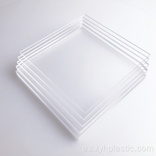 Tablero de lámina de acrílico metacrilato de PMMA de plástico transparente transparente